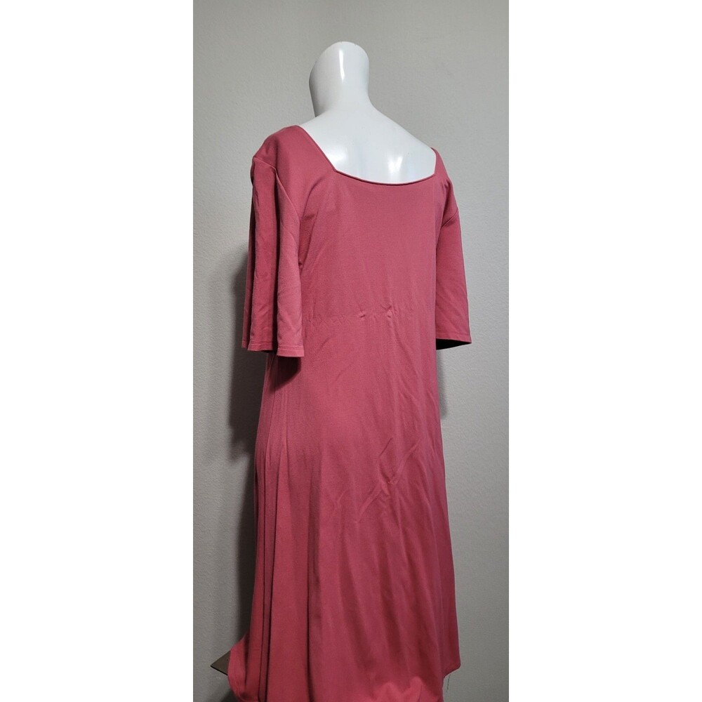 Soft Surroundings Large Dress square neck 3/4 sleeve stretch shift - Picture 5 of 6